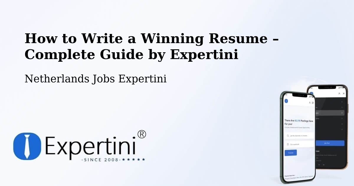 Resume Writing Guide for Job Seekers – Elshout - Elshout, Netherlands Jobs Expertini